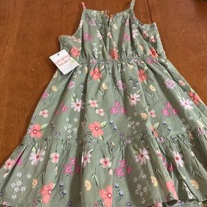 Jumping beans floral green summer dress